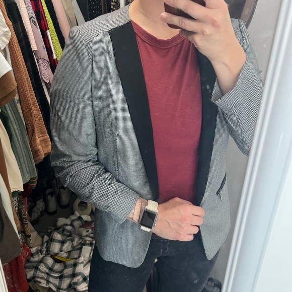 H&M Black and White Houndstooth Blazer - Picture 4 of 4